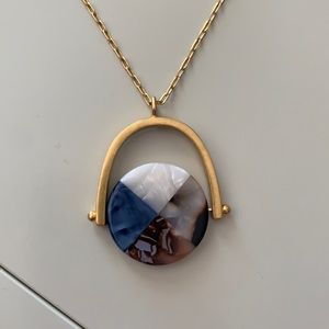 Madewell acrylic pendant necklace